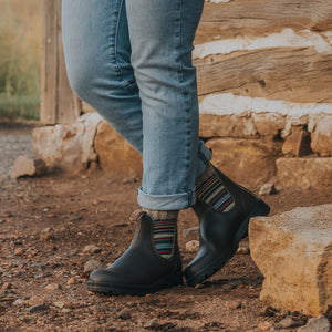 Stout Brown / Stripes Premium Leather Chelsea Boots, Women's Originals 1409 
