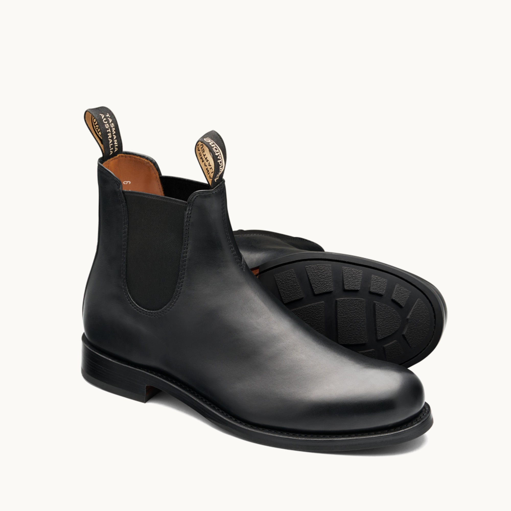 靴 BLUNDSTONE Black Premium Leather Chelsea Boots, Men's Heritage 156 - Blundstone
