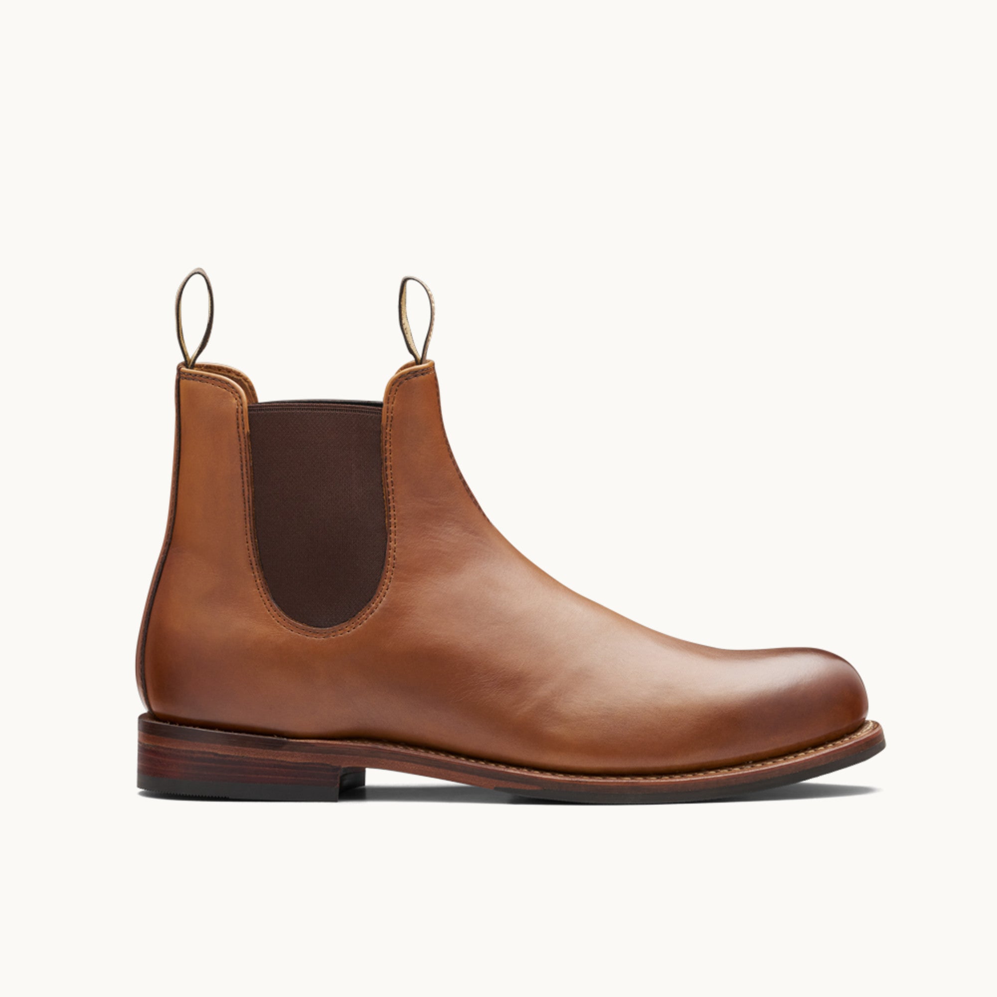 Chestnut Premium Leather Chelsea Boots, Women's Heritage 158