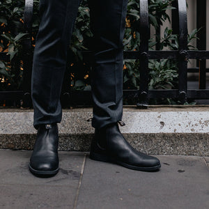 Black Leather Ankle Boots, Men's Dress 1901 - Blundstone