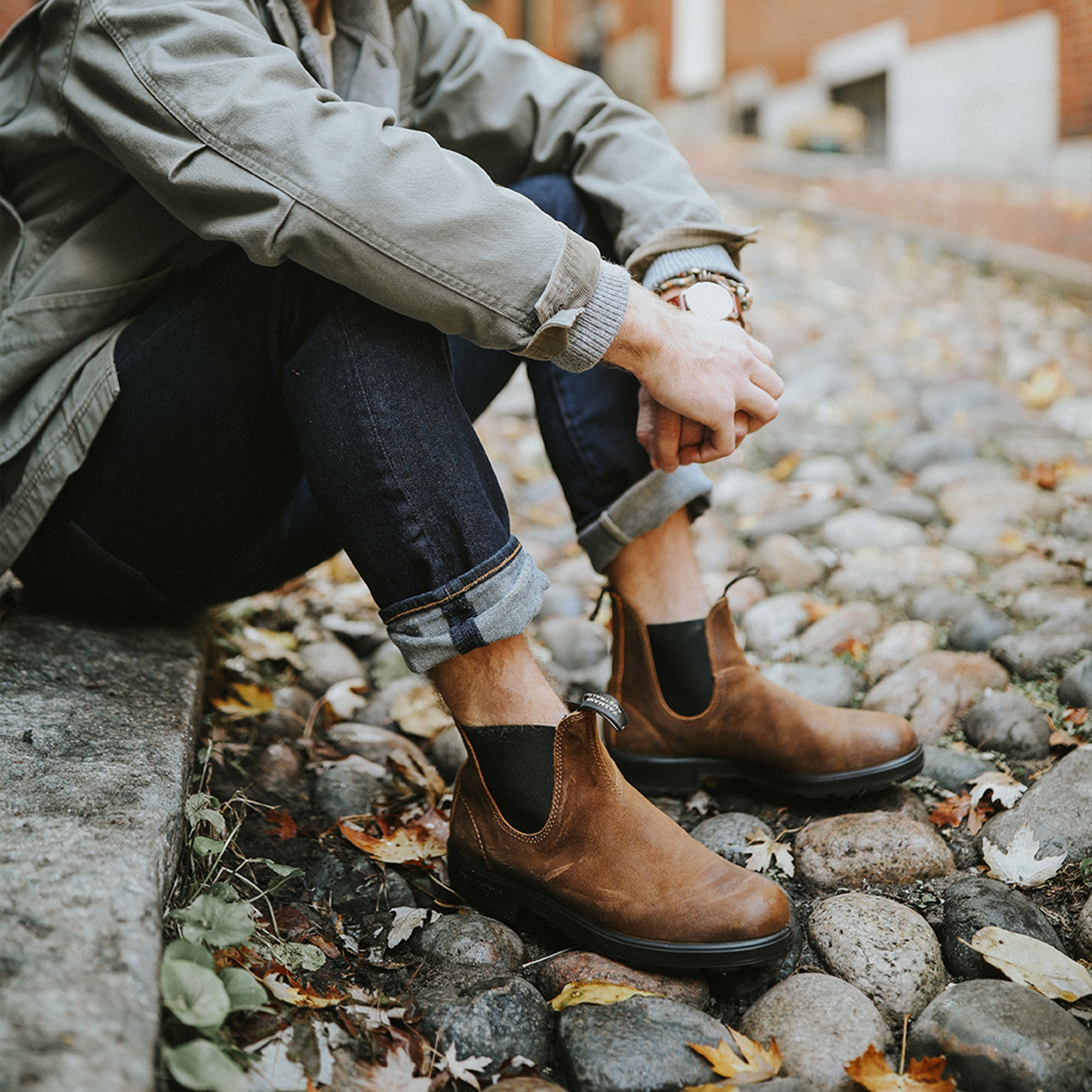 Tobacco Suede Leather Suede Boots, Men's Originals 1911 - Blundstone