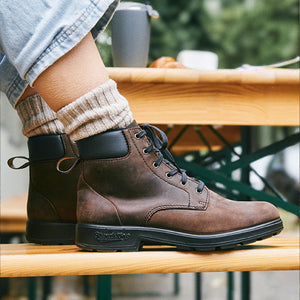 genuine leather brown women's dress boots on sale 2428 Men's Originals Lace-Up Boot 10 Color:Yellow