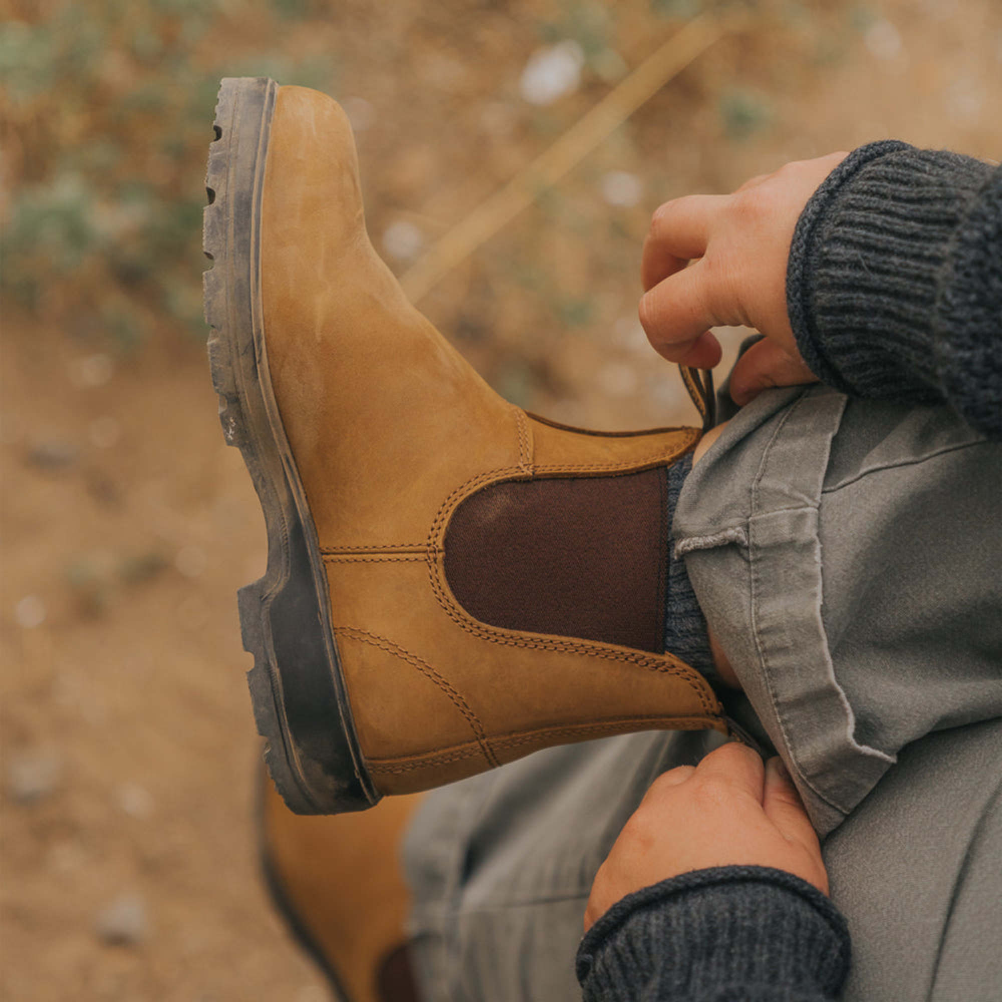 Saddle Brown Premium Leather Chelsea Boots, Women's Classics 562