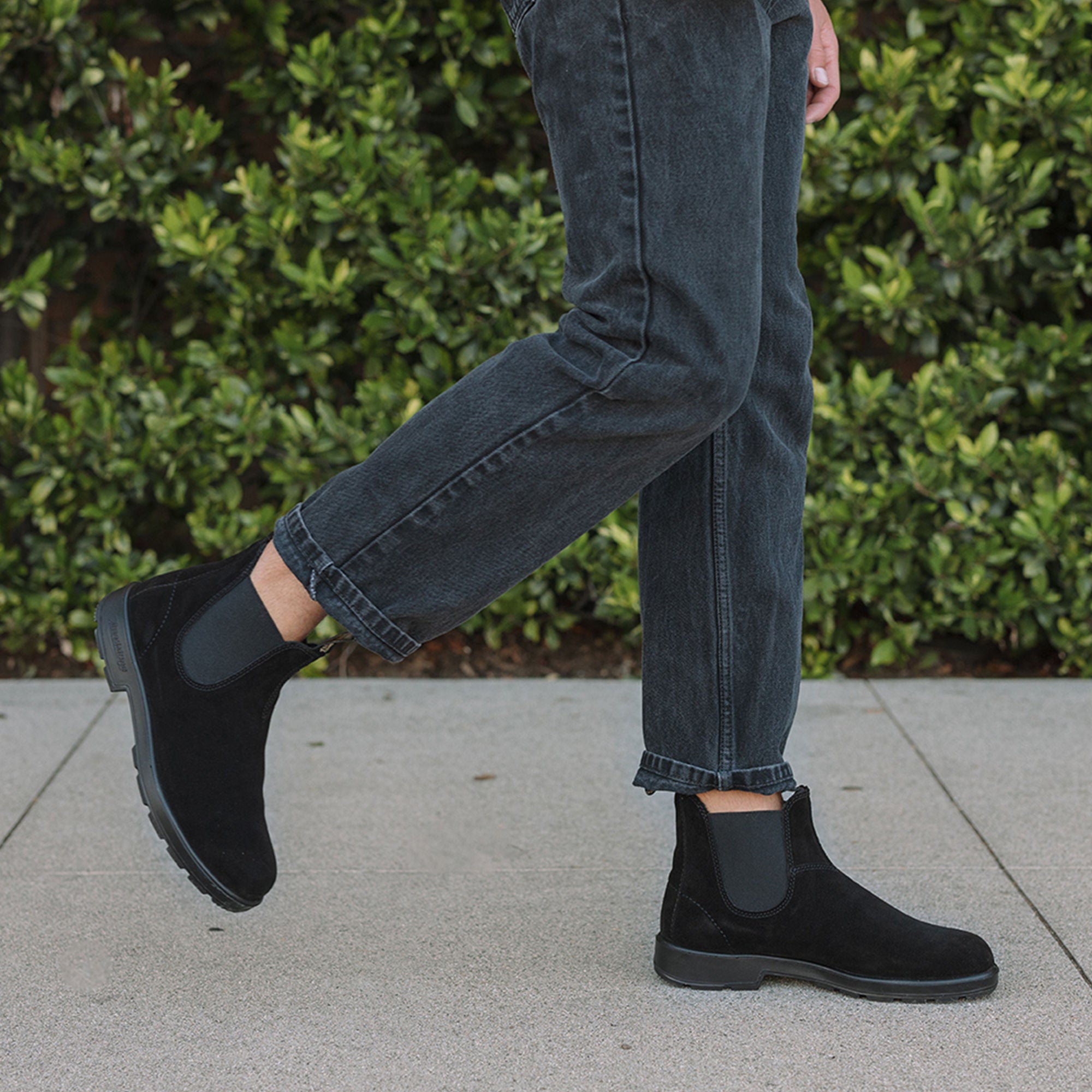 Black Suede Suede Leather Suede Boots, Men's Originals 2405