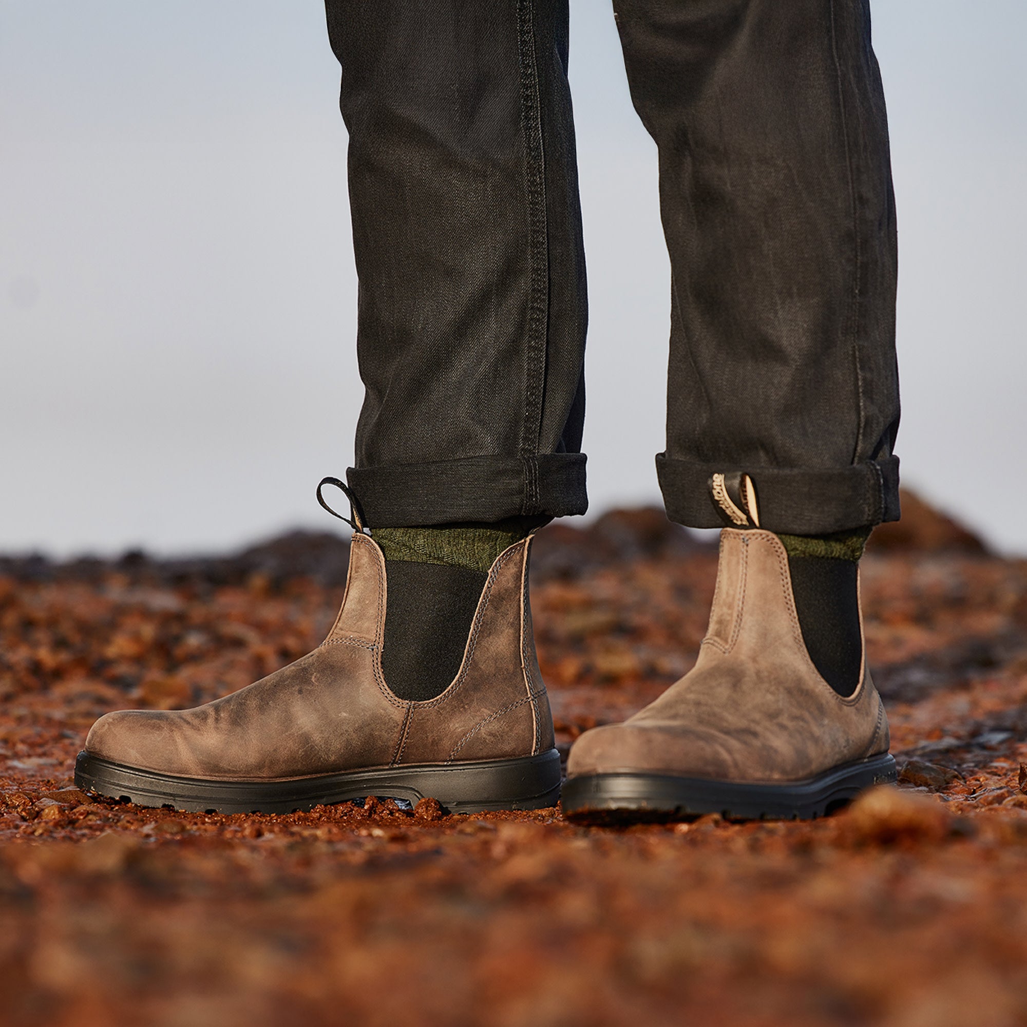 Clay Premium Leather Chelsea Boots, Men's Classics 2446 - Blundstone