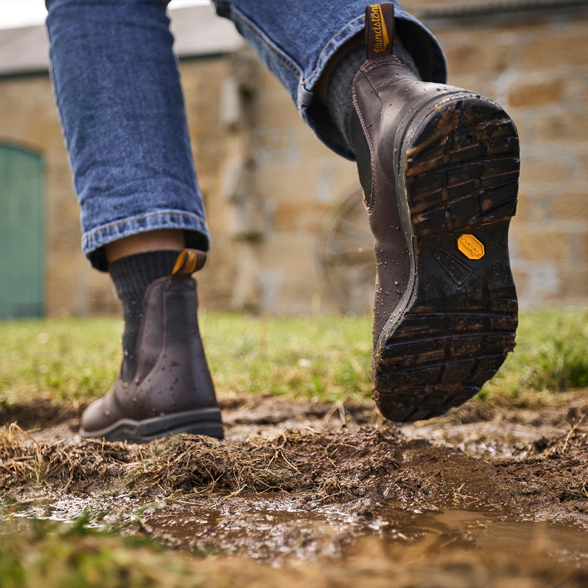 Cocoa Brown Premium Leather Chelsea Boots, Women's All-Terrain