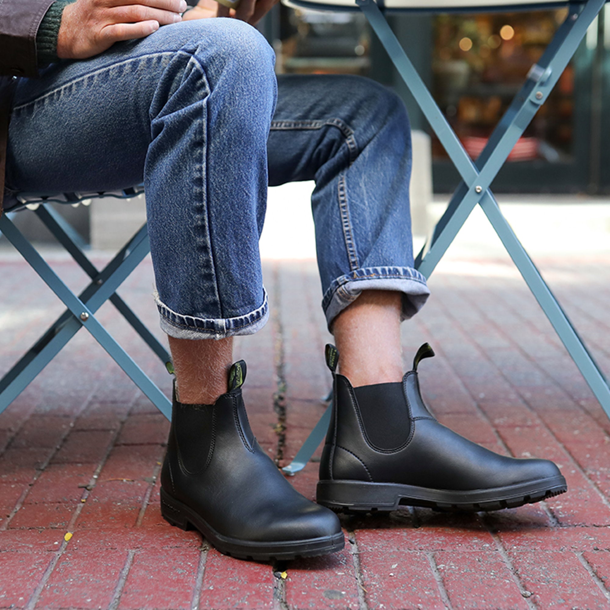 Blundstone CLASSICS Black クラシックス 黒 OVY Blundstone Original 510 Boots In Chelsea Voltan Black | Footprint USA