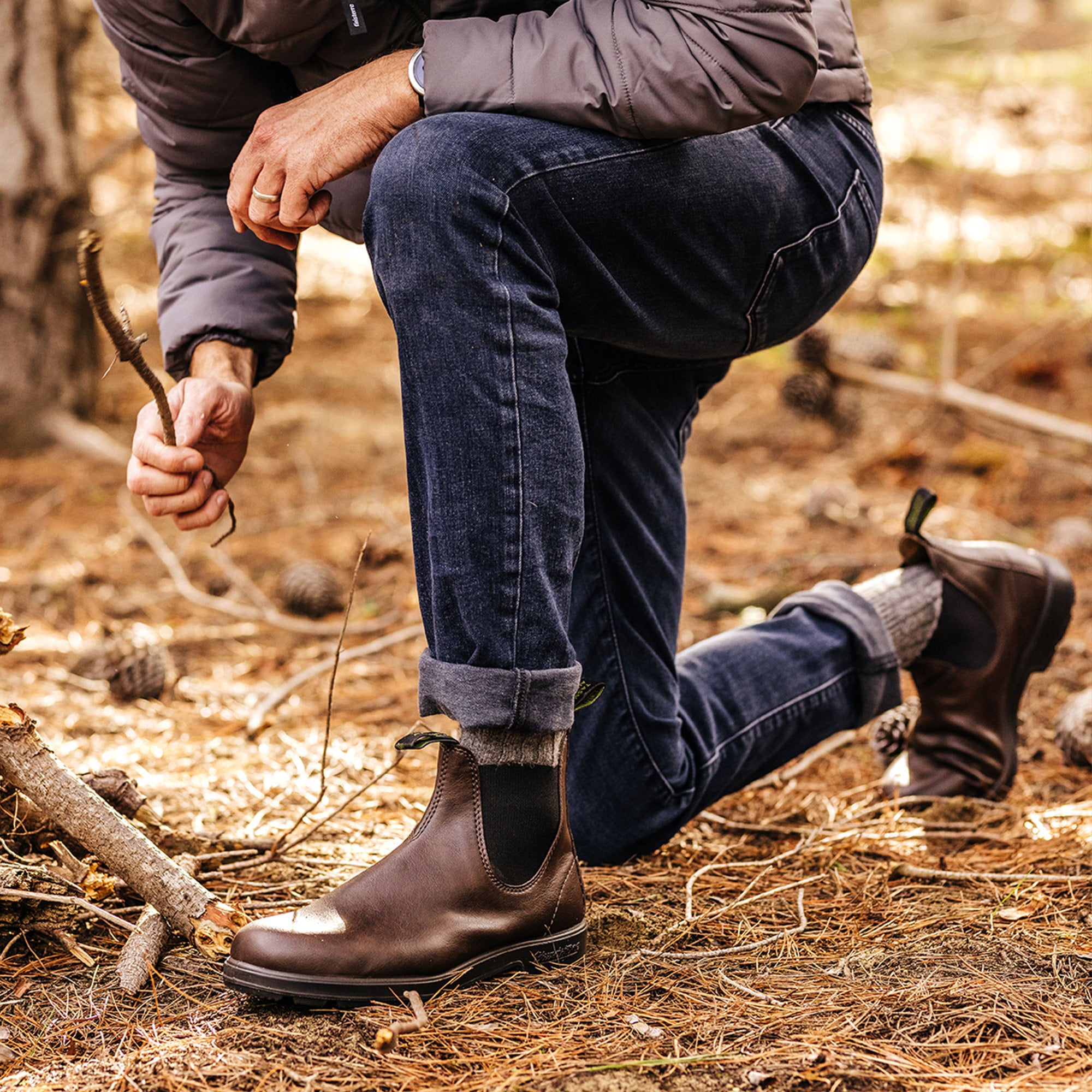 Blundstone LUG BOOT UK6 ブラウン チェルシーブーツ 美品 Blundstone LUG BOOT UK6 ブラウン チェルシーブーツ 美品