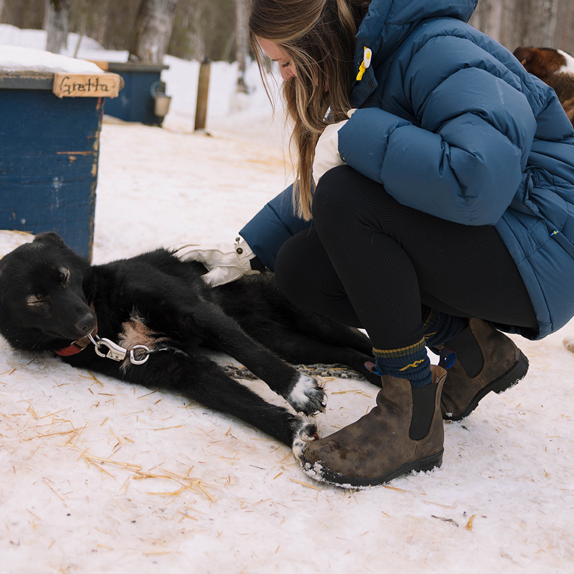 Rustic Brown Premium Waterproof Leather High Top Boots, Women's