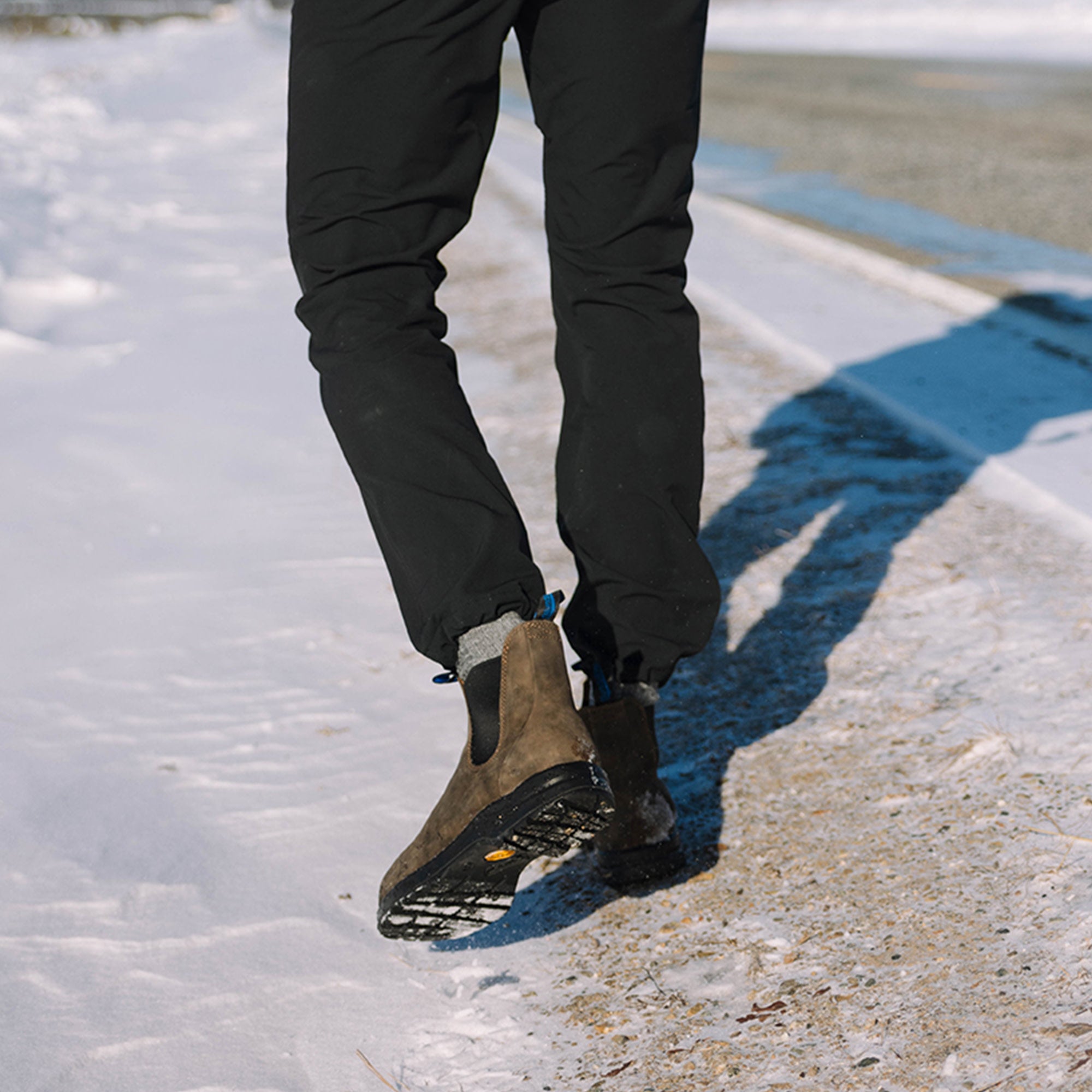 ホットストーン Rustic Brown Premium Waterproof Leather Chelsea Boots, Men's All