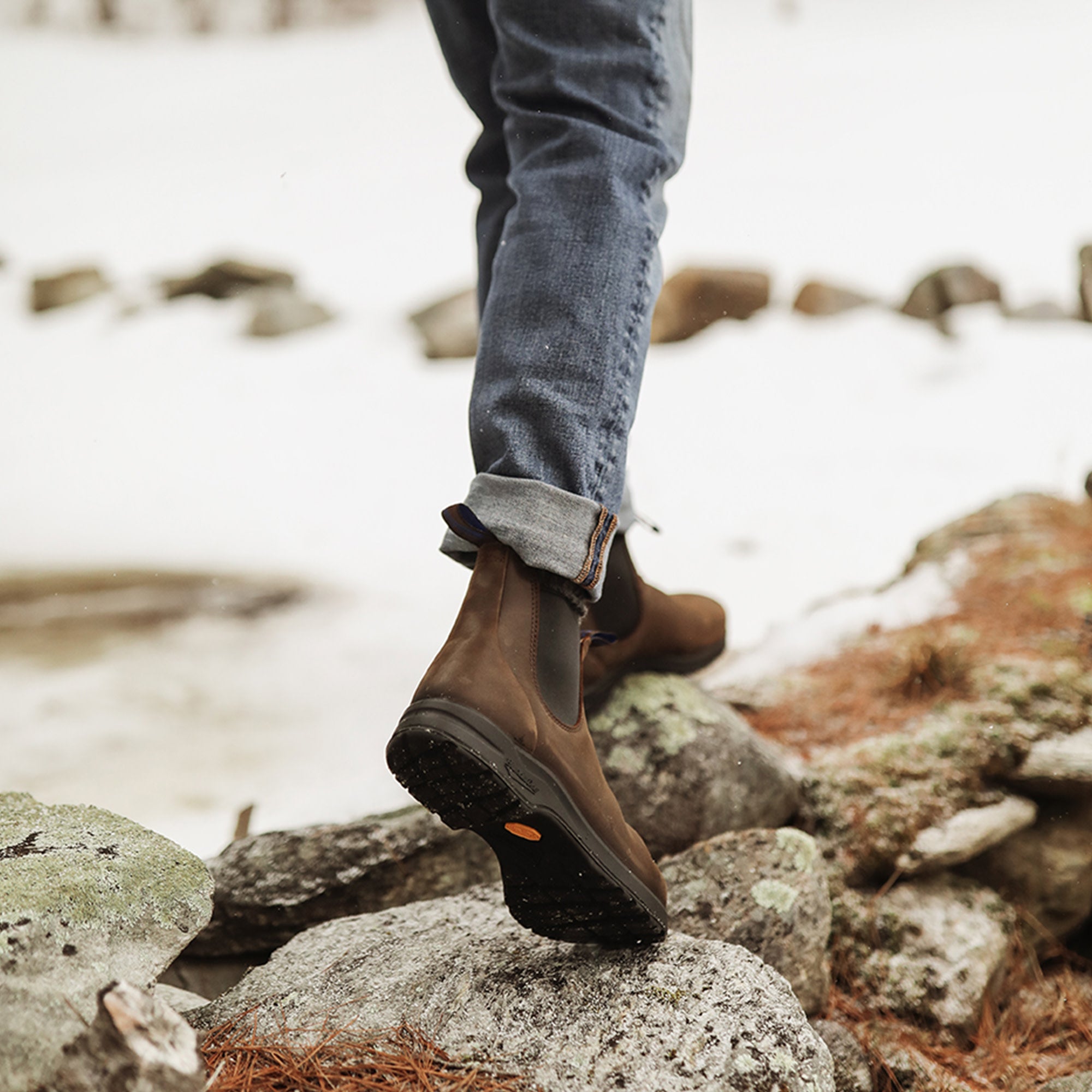 Antique Brown Premium Waterproof Leather Chelsea Boots, Men's All