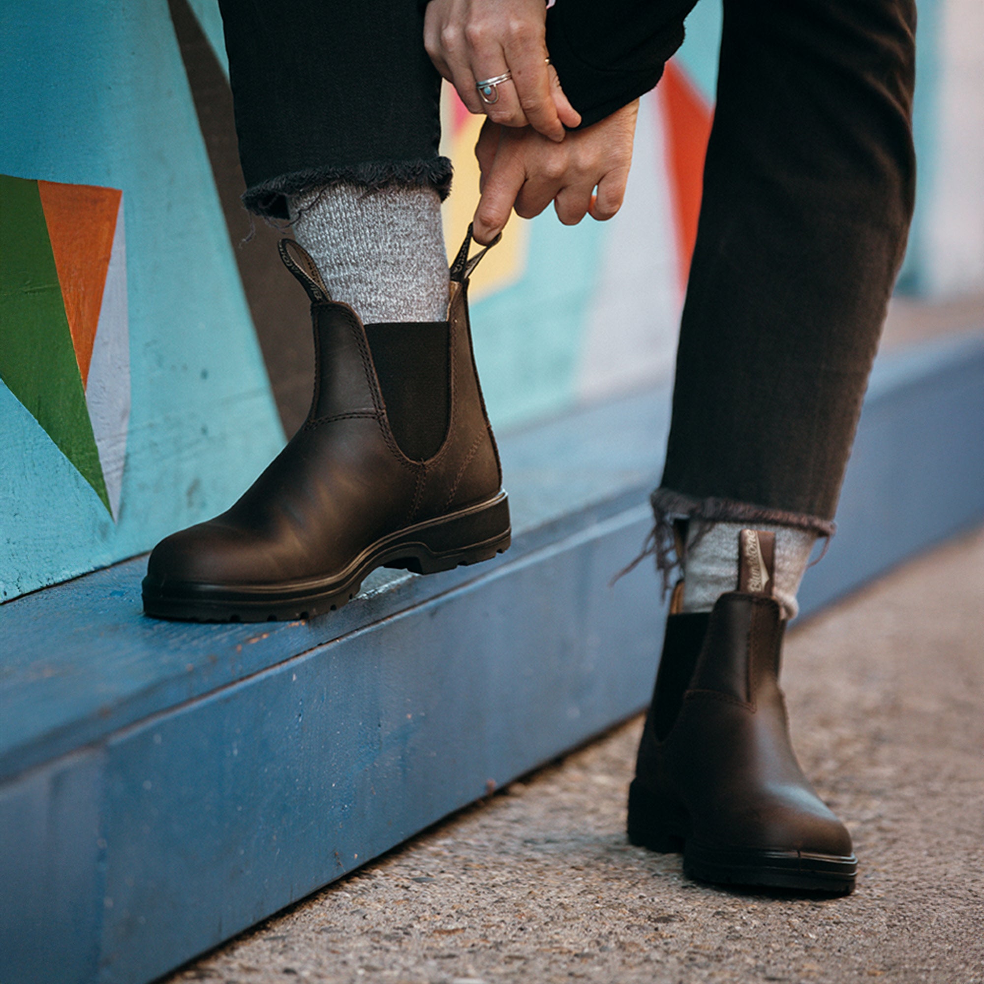 Brown Premium Leather Chelsea Boots, Women's Classics 2340
