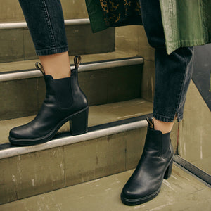 ladies black leather dress boots Premium High Heeled Boots, Women's Series 2365 ally ✨ LATE SUMMER SALE high boot with a Material:Dobby Stripe