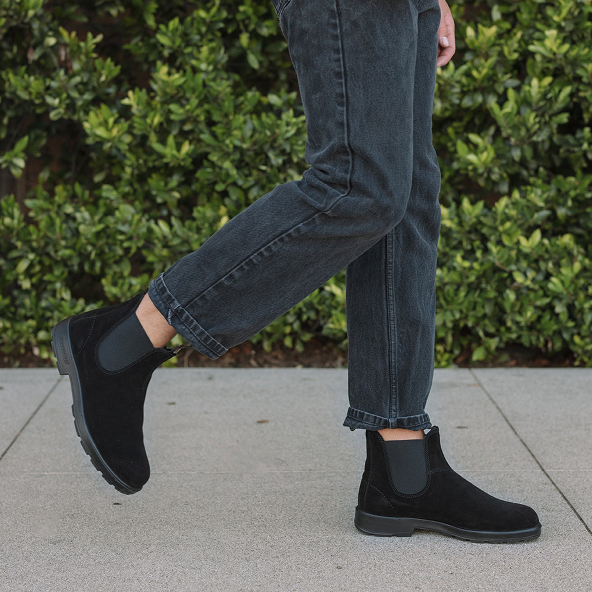 Black Suede Suede Leather Suede Boots, Men's Originals 2405