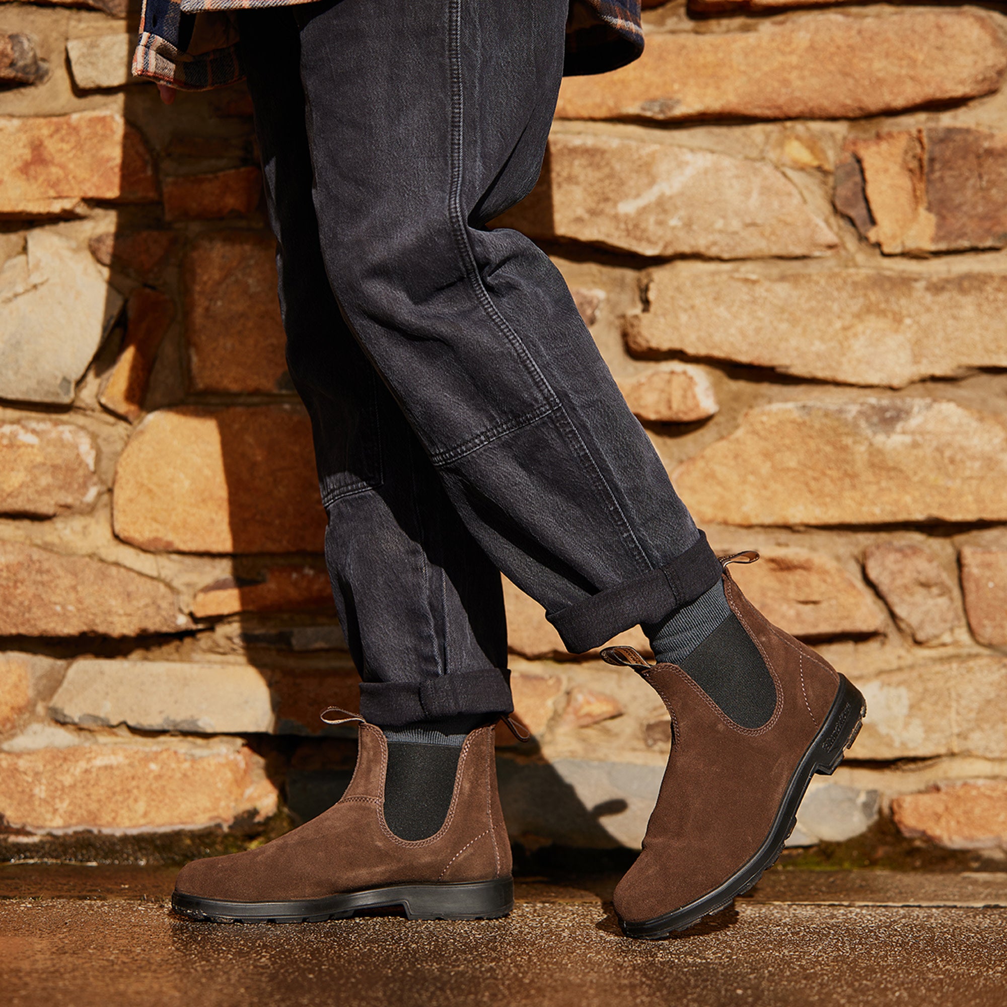 Brown Suede Leather Suede Boots, Men's Originals 2410 - Blundstone