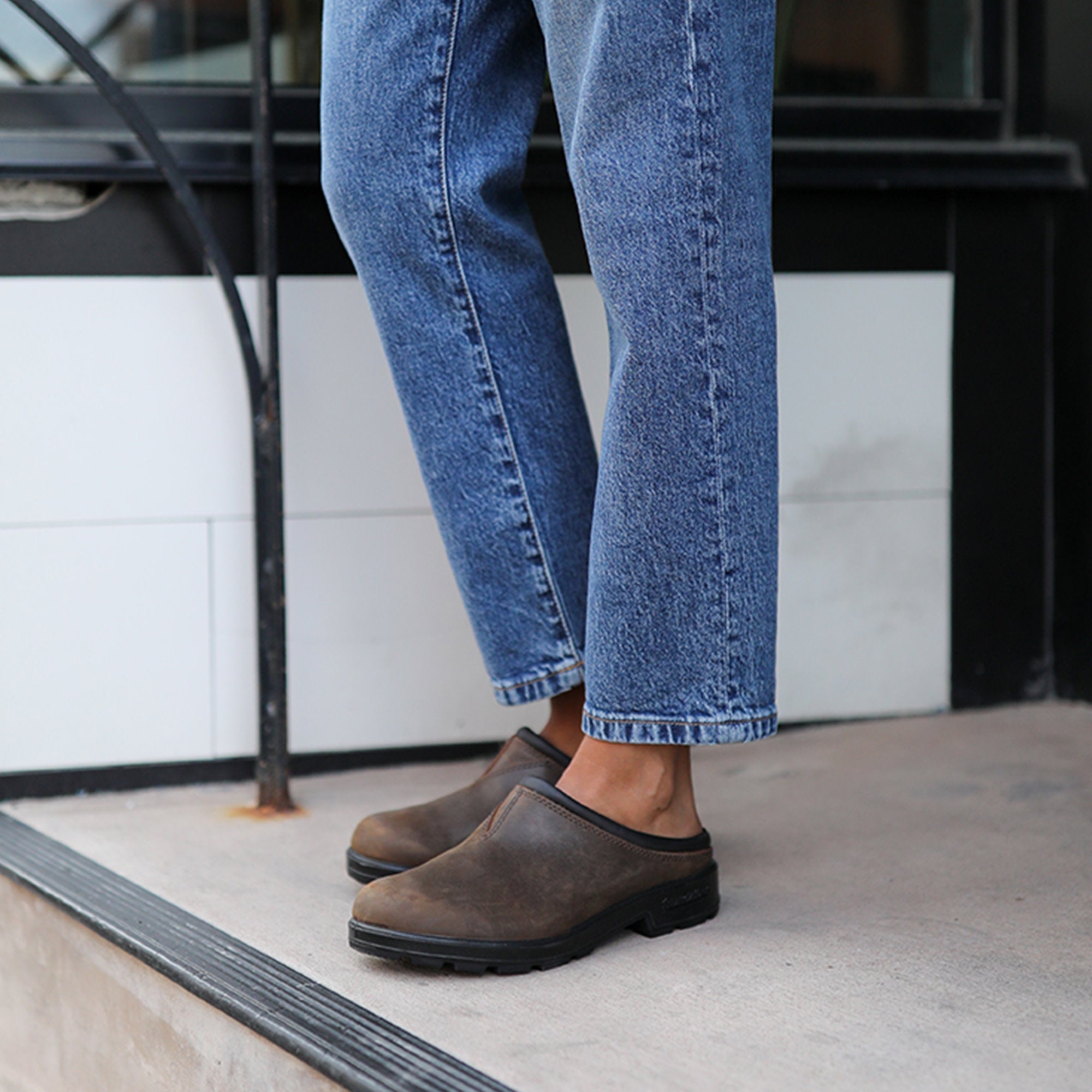 Clay Premium Leather Slip-on Clogs, Women's Originals 2422