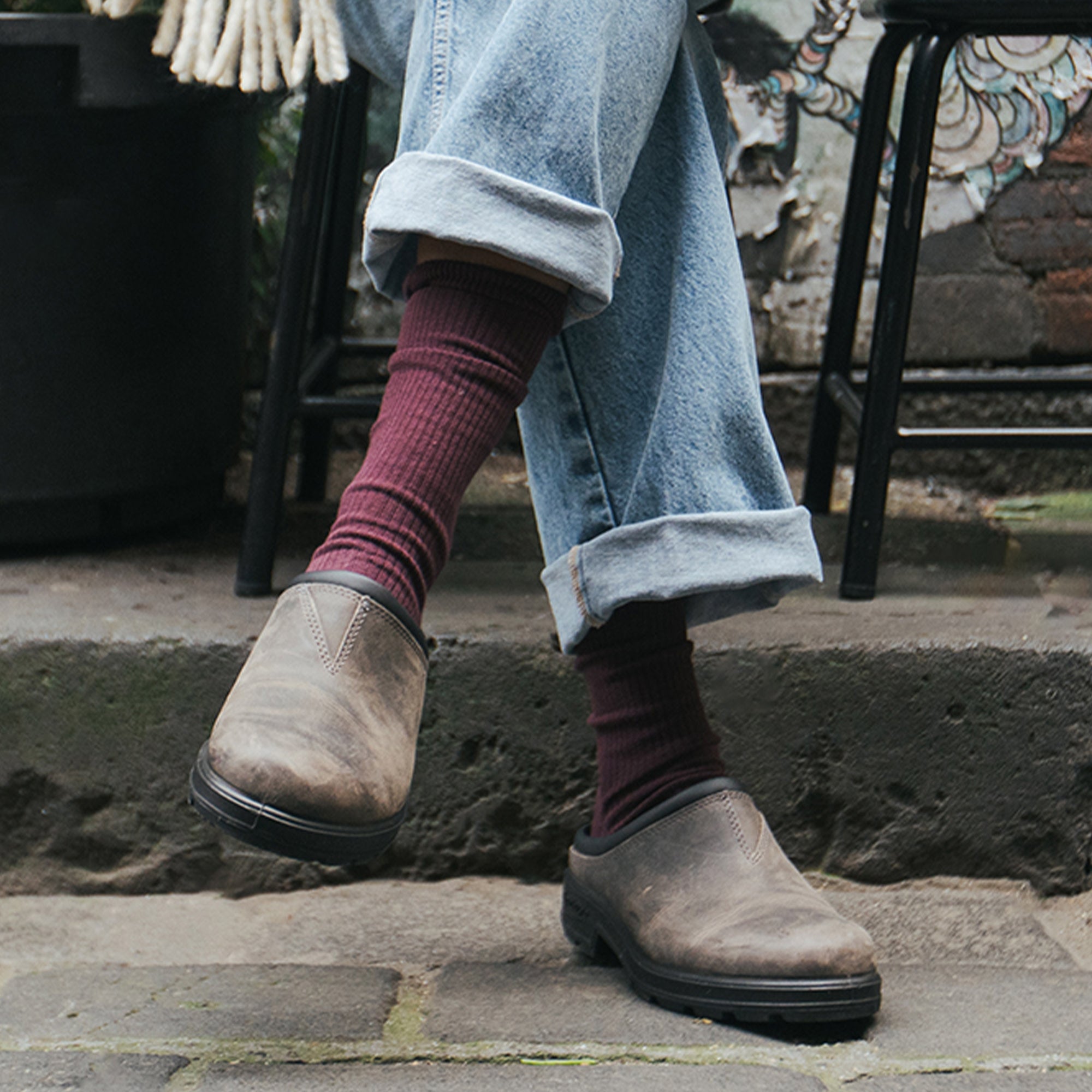 Clay Premium Leather Slip-on Clogs, Women's Originals 2422