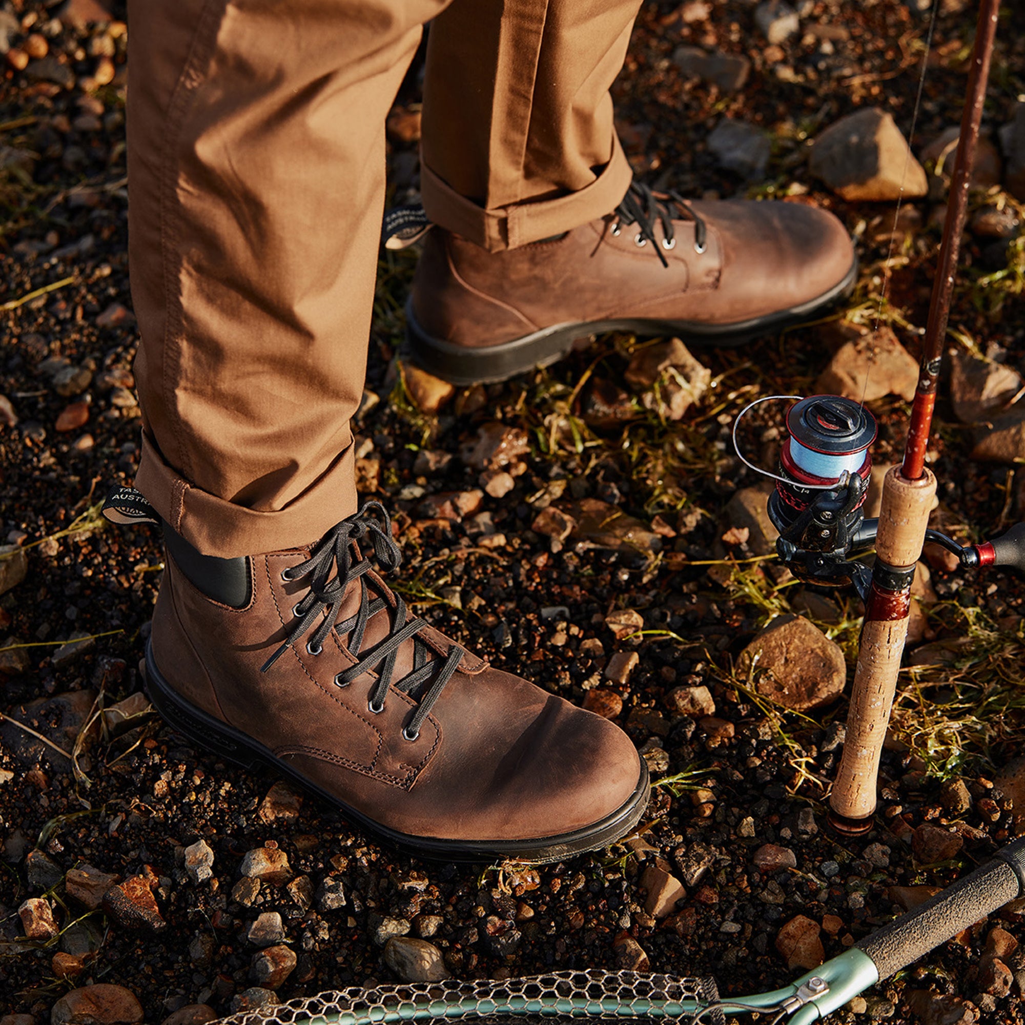 Brown Premium Leather Lace Up Boots, Men's Originals 2428 - Blundstone