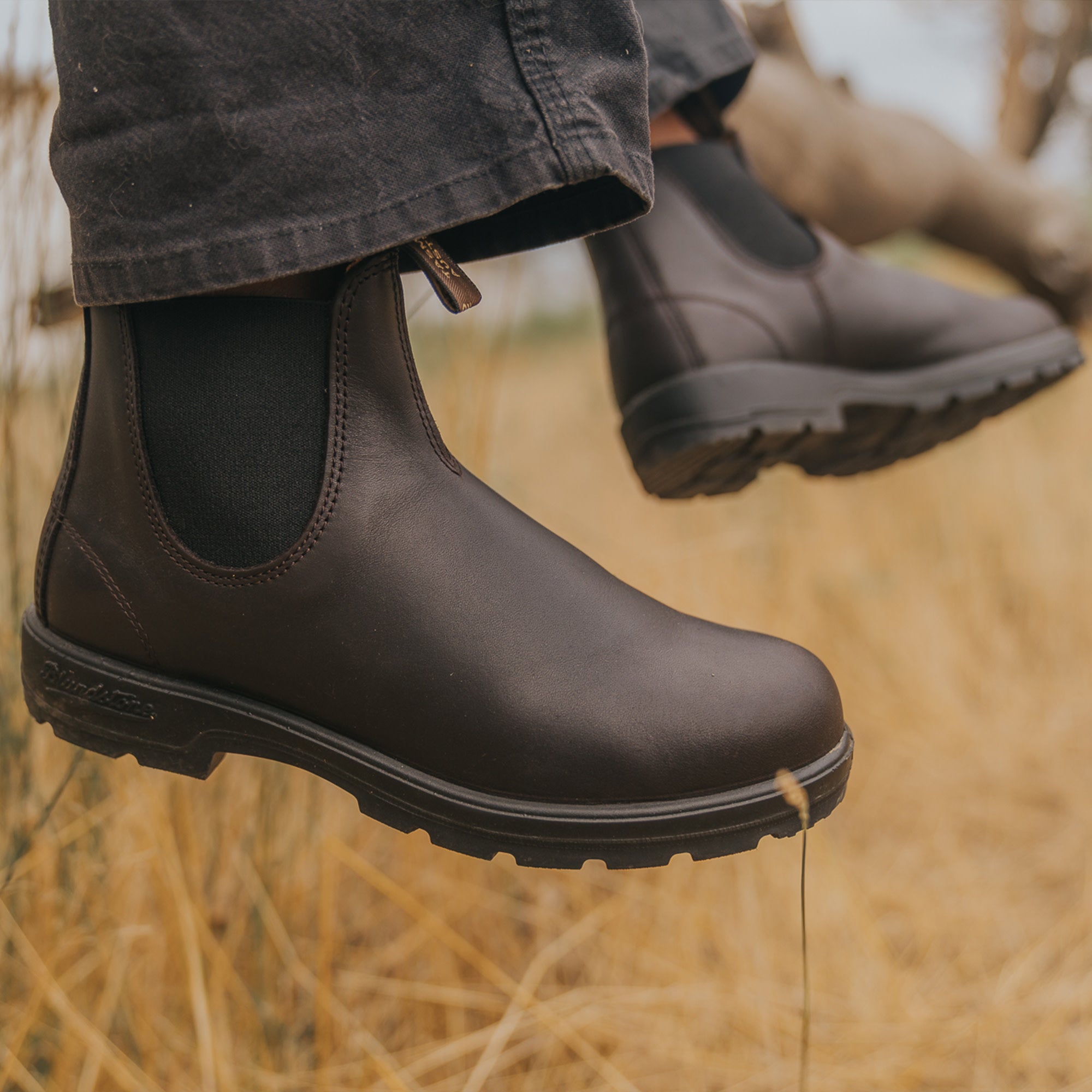 Claret Full Grain Leather Chelsea Boots, Women's Classics 2540
