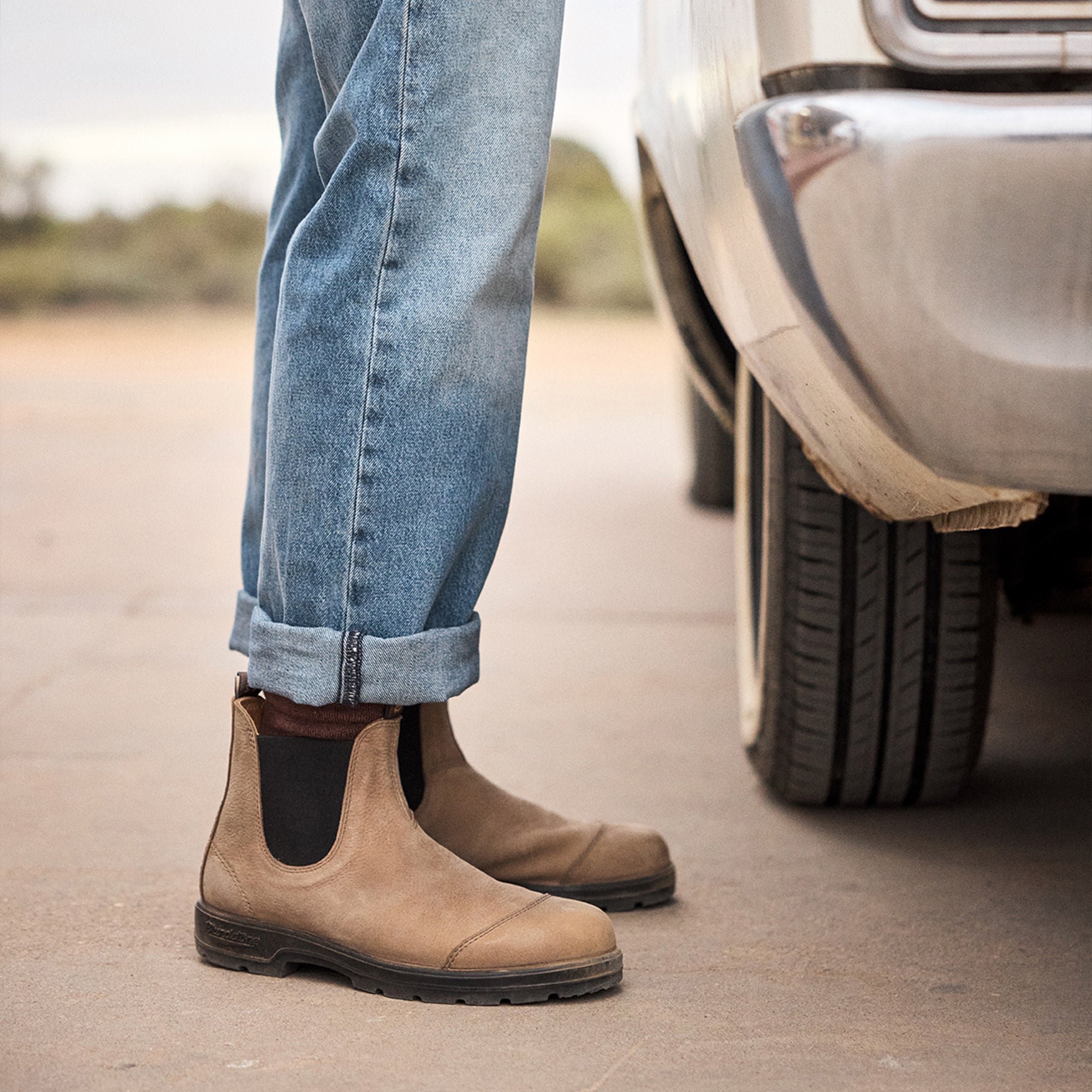 靴 Blundstone 2546 #6 TEXAS SAND Texas Sand Full Grain Leather Chelsea Boots, Men's Classics 2546