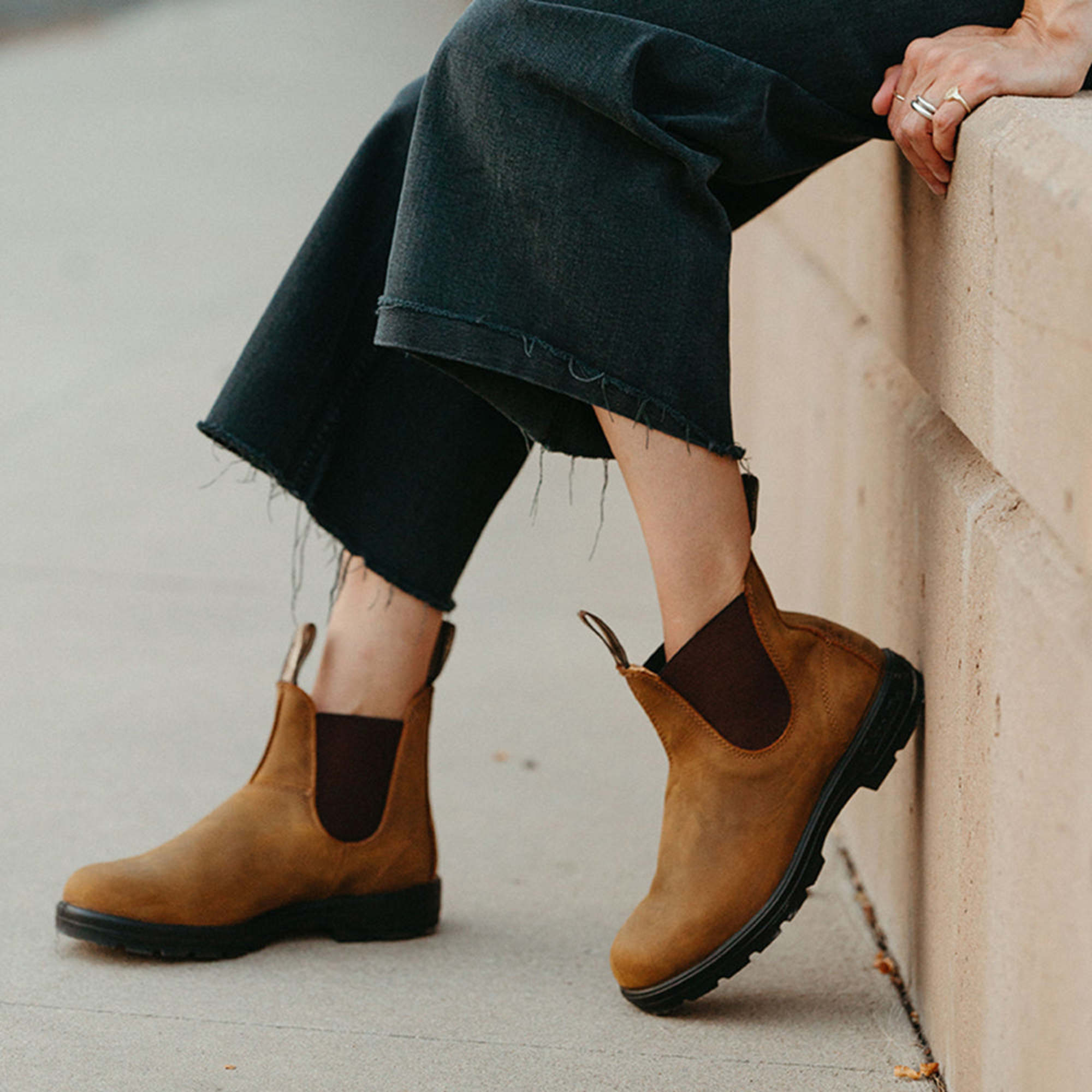 Saddle Brown Premium Leather Chelsea Boots, Women's Classics 562