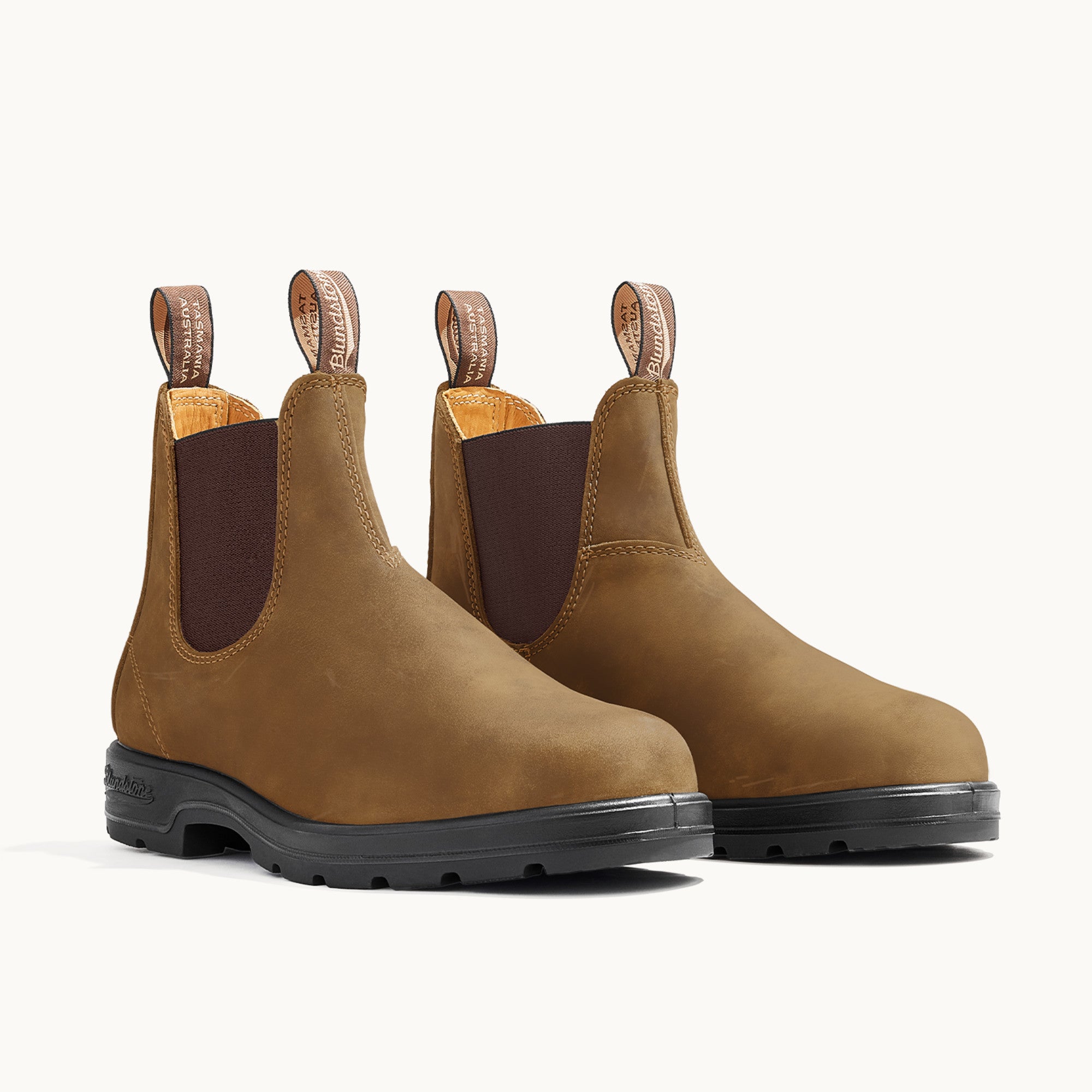 Saddle Brown Premium Leather Chelsea Boots, Men's Classics 562