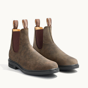 blundstone dress shoes Blundstone Rustic Brown Leather Chelsea Boots, Men's Dress 1306