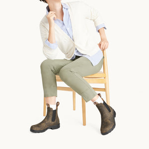 brown dress boots ladies Rustic Brown Premium Leather High Top Boots, Women's Originals 1351