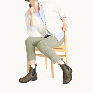 Rustic Brown Premium Leather High Top Boots, Women's Originals