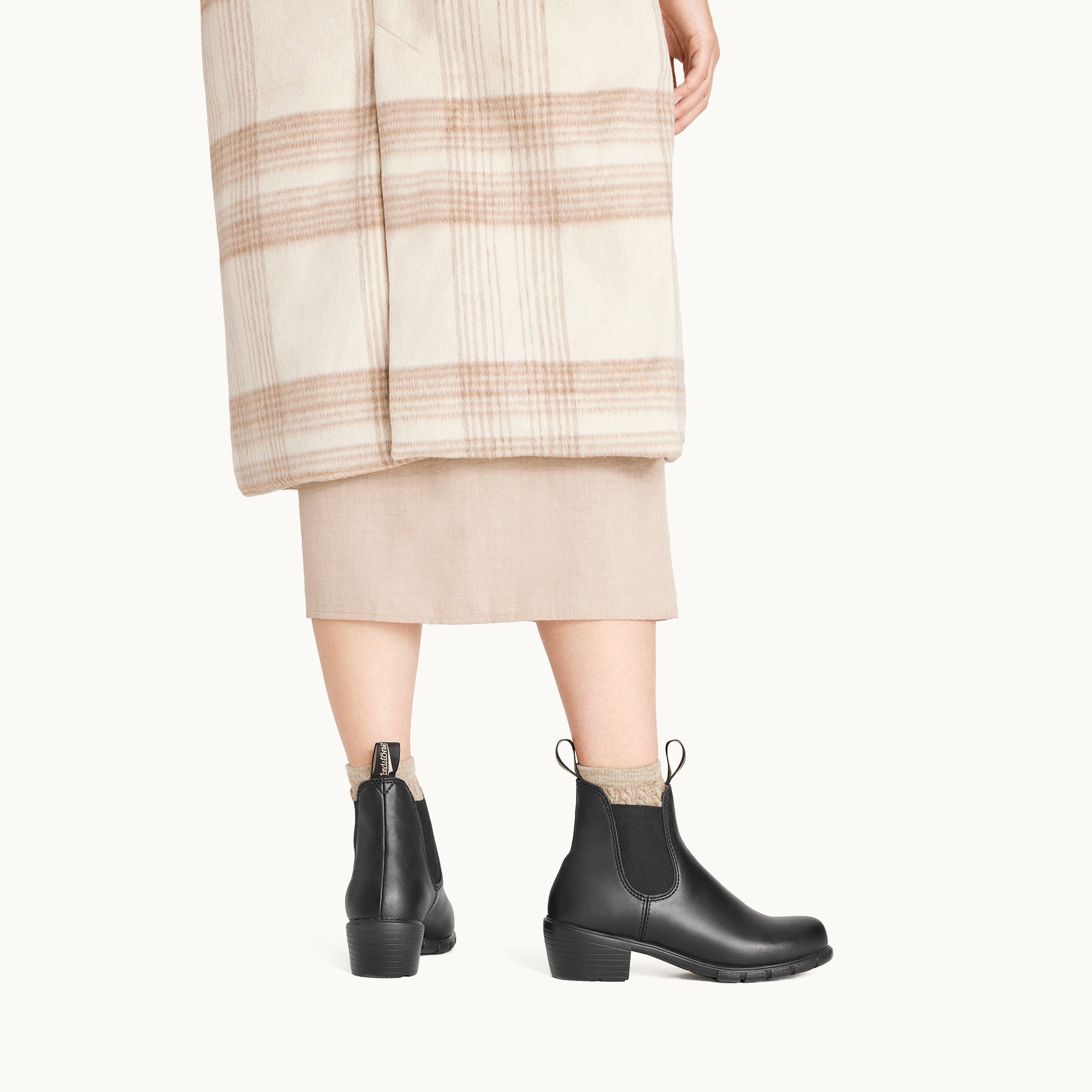 Black Leather Heeled Boots, Women's Series 1671 - Blundstone