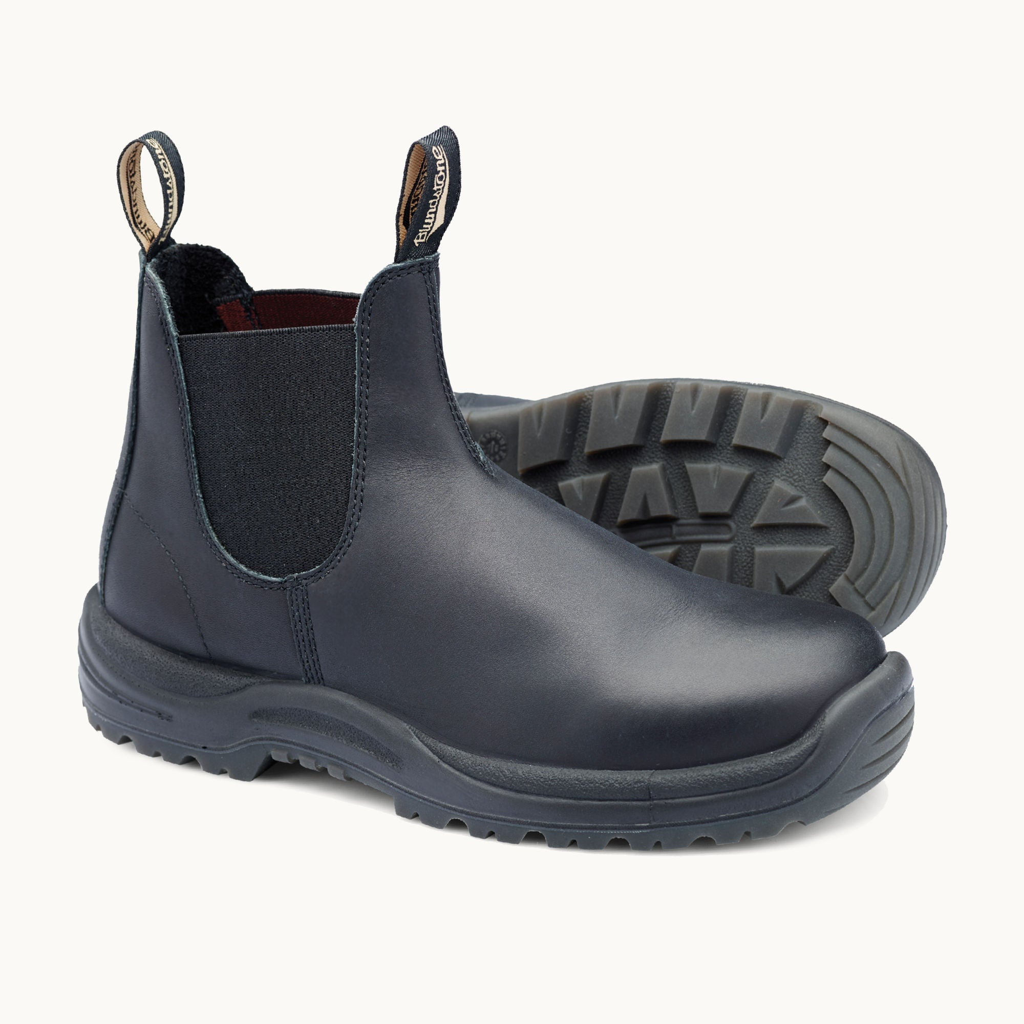 Black Premium Leather Chelsea Boots, Work Series 179 - Blundstone