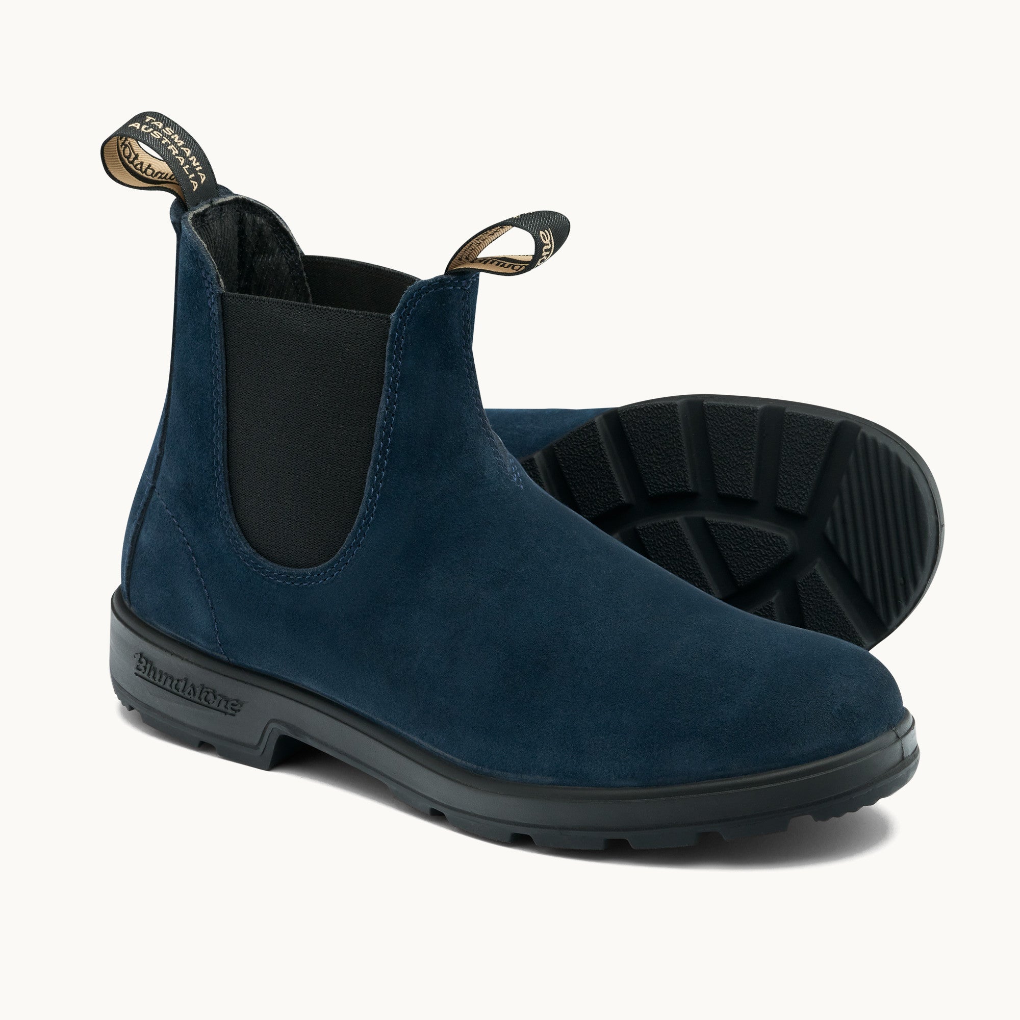 Midnight Navy Suede Leather Chelsea Boots, Women's Originals 2503