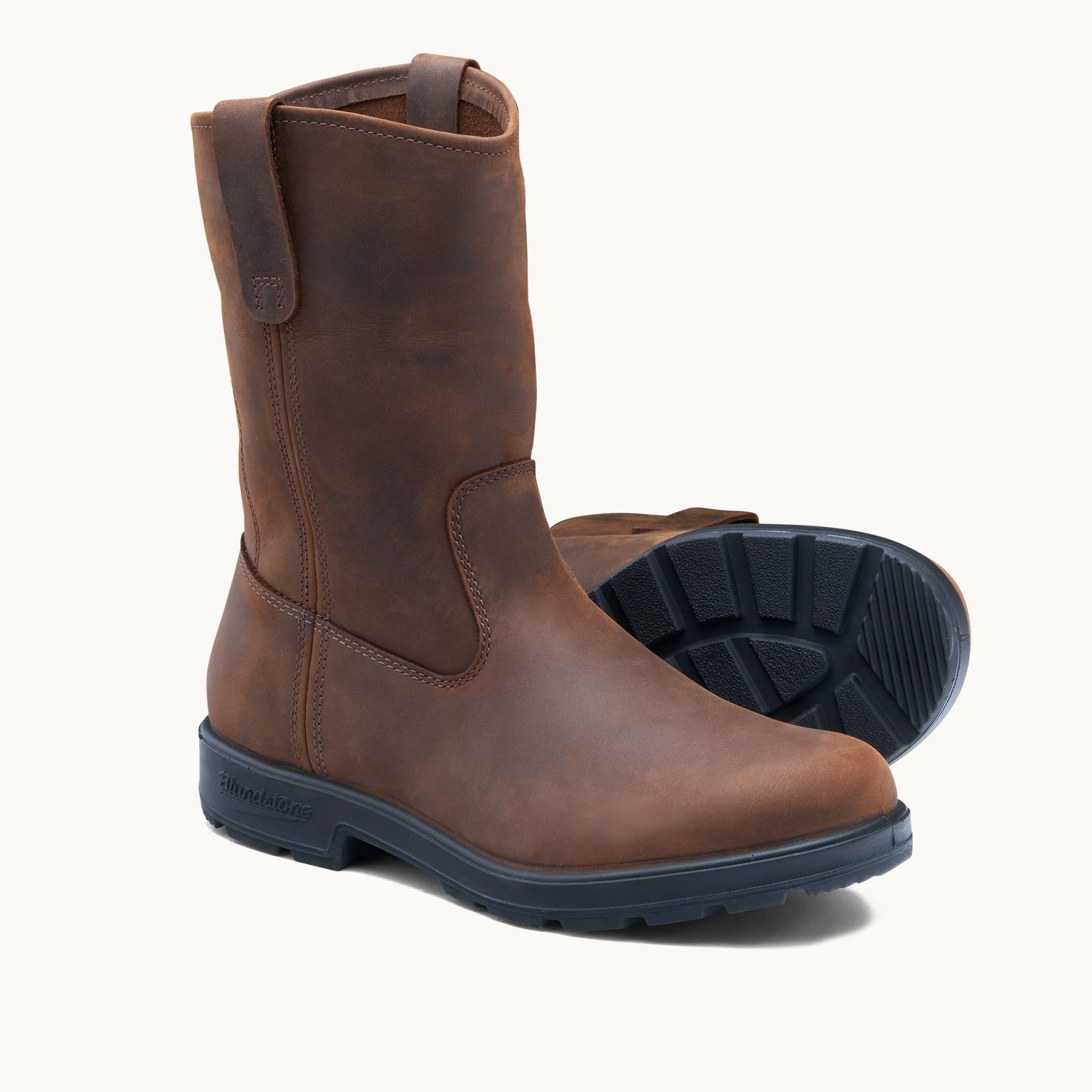 Teak Nubuck Leather Rigger Boots, Women's Originals 2527 - Blundstone