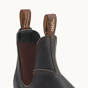 Stout Brown Premium Leather Chelsea Boots, Men's Originals 500 - Blundstone