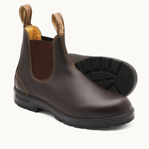 Walnut Brown Premium Leather Chelsea Boots, Men display picture 3