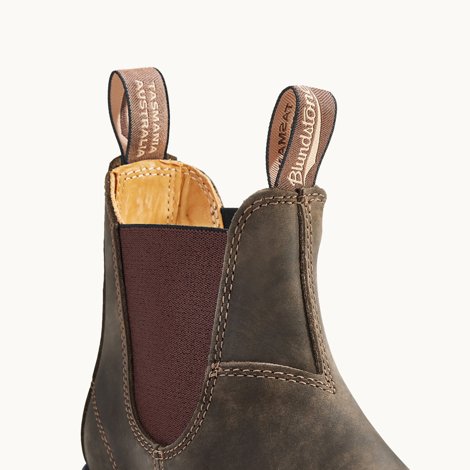 Rustic Brown Premium Leather Chelsea Boots, Men's Classics