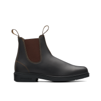 Stout Brown Premium Leather Chelsea Boots, Men's Dress 062