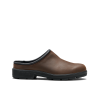 Rustic Black Nubuck Leather Slip-on Clogs, Men's Originals 2420