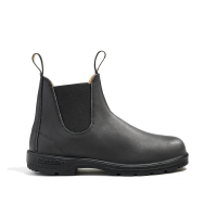 Black Premium Leather Chelsea Boots, Men's Classics 558
