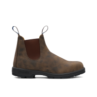 Rustic Brown Premium Waterproof Leather Chelsea Boots, Women's