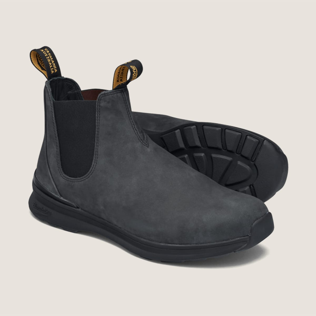 Rustic Black Premium Leather Chelsea Boots Women s Style 2143