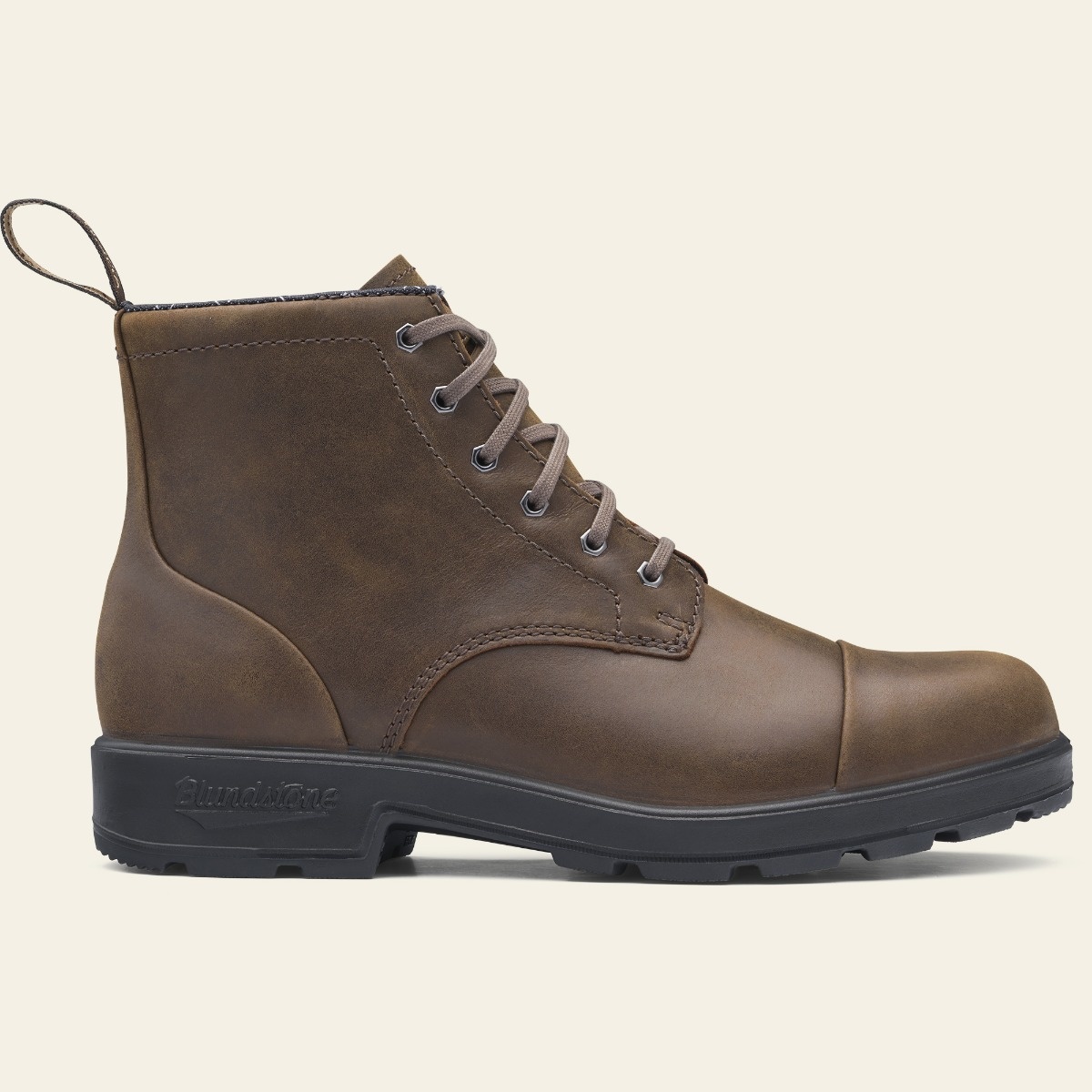 Antique Brown Premium Leather Lace Up Boots Men S Style 1935 Blundstone Usa