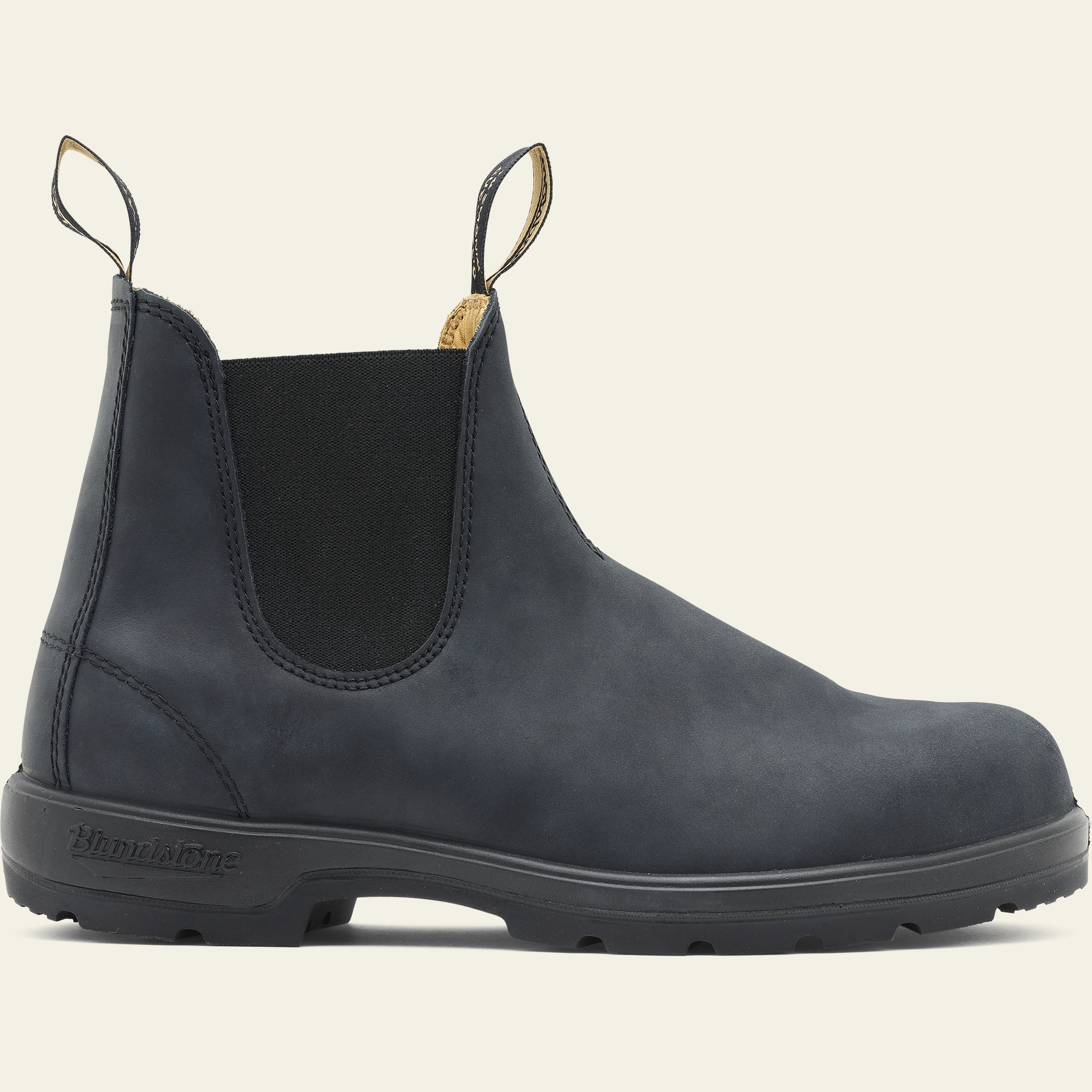 black mens leather chelsea boots