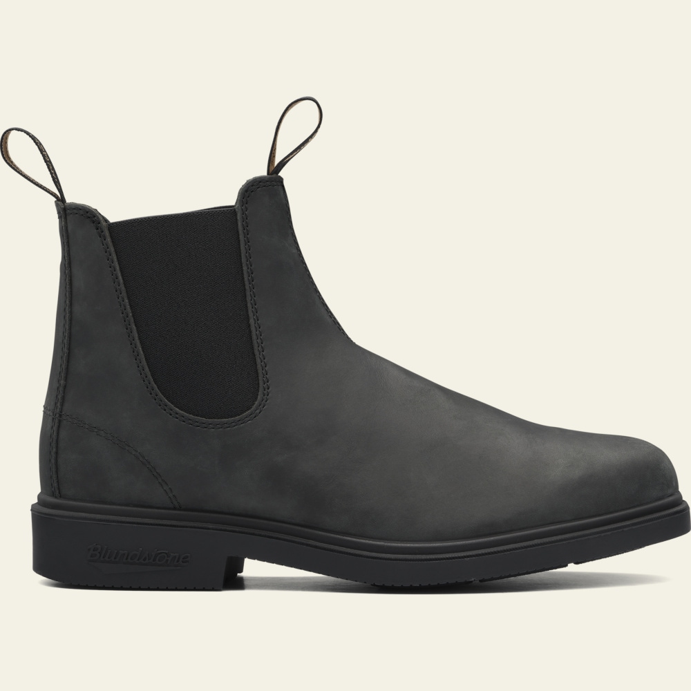 leather chelsea boots mens black