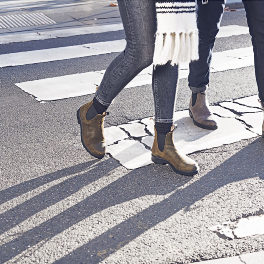 black suede blundstones