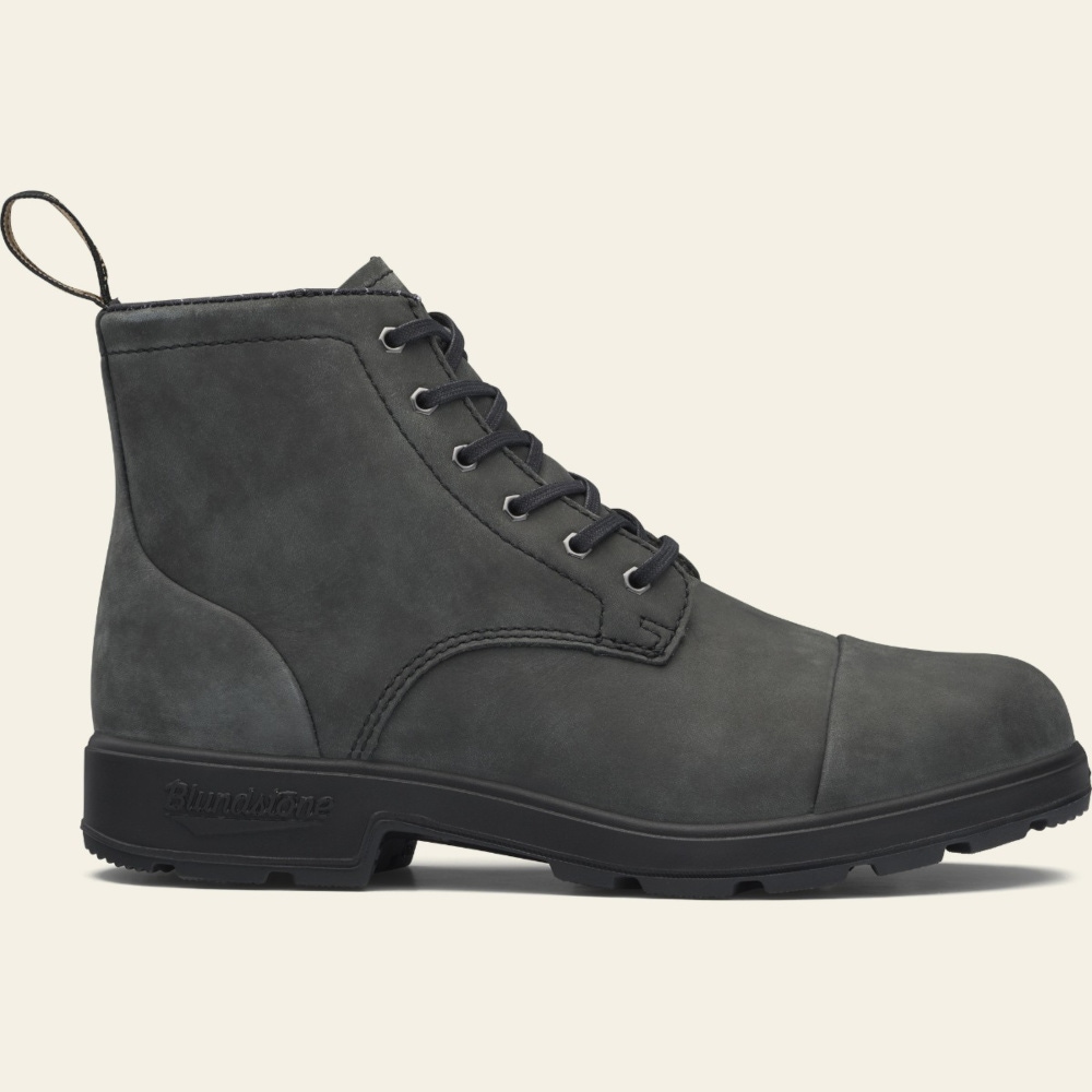 Rustic Black Premium Waterproof Leather Lace Up Boots Men S Style 1619 Blundstone Usa
