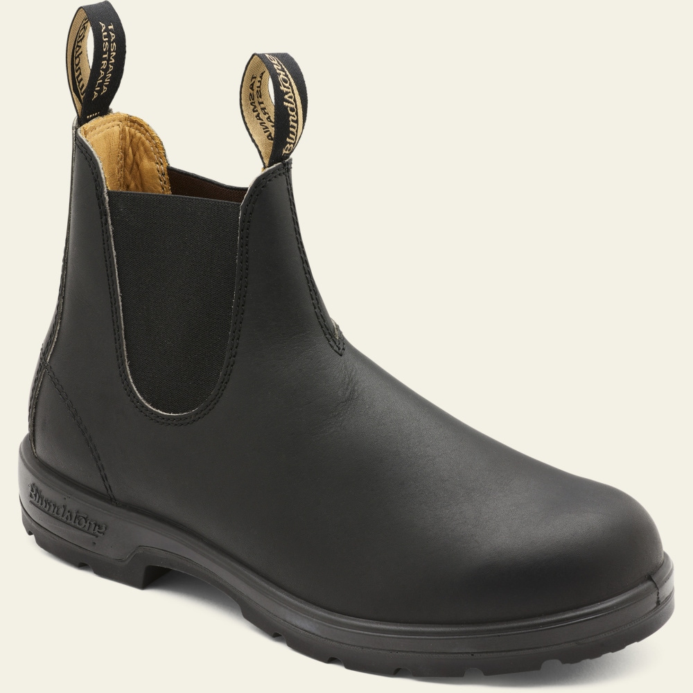 Black Premium Leather Chelsea Boots 